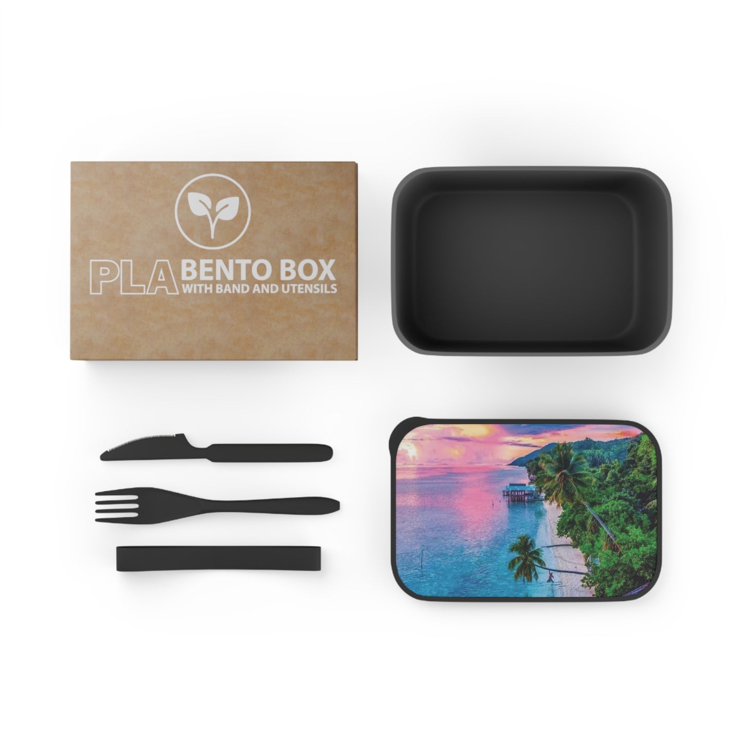 Bento Box with Utensils - My Favorite Beach