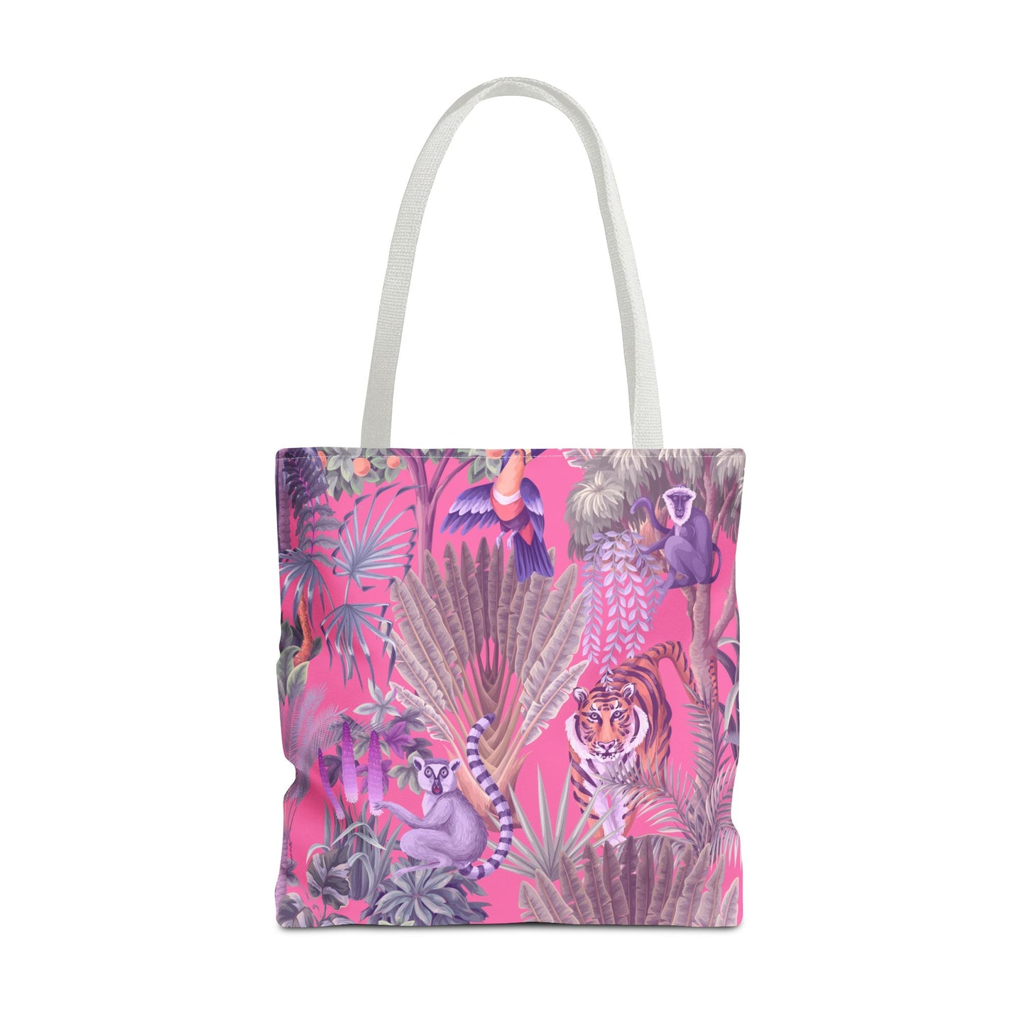 Tiger Haven, Pink Tote Bag - 3 Sizes