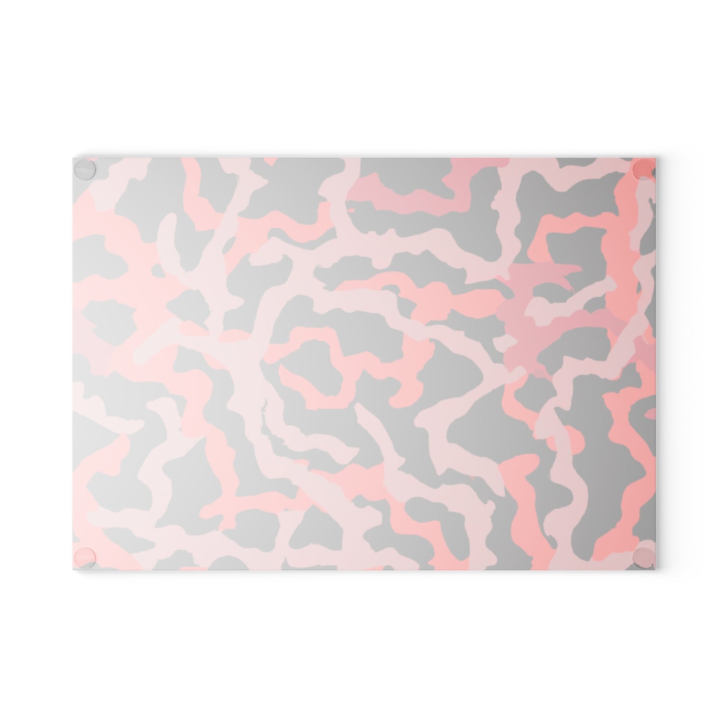 Glass Cutting Board, 2 sizes - Coral Threads/Red