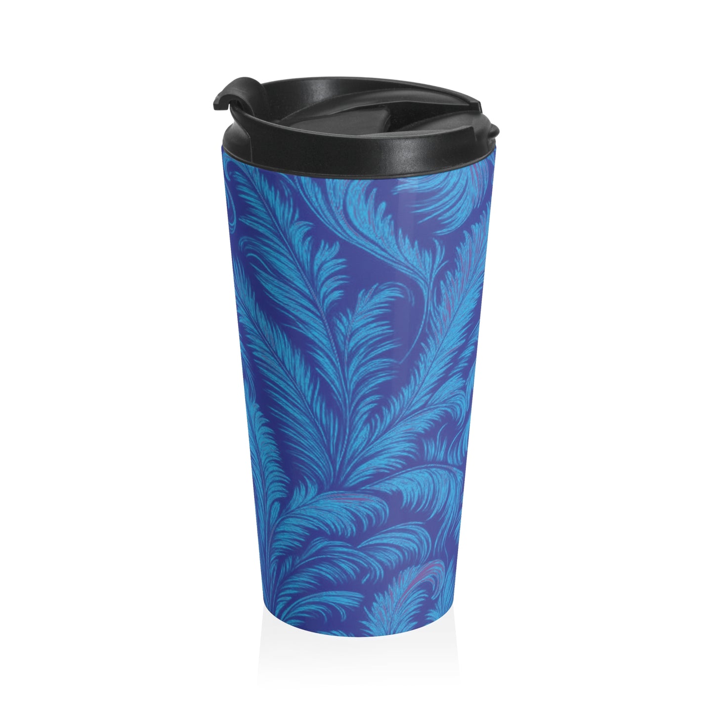 15 oz. Stainless Steel Travel Mug | Rocco Palms, Blue