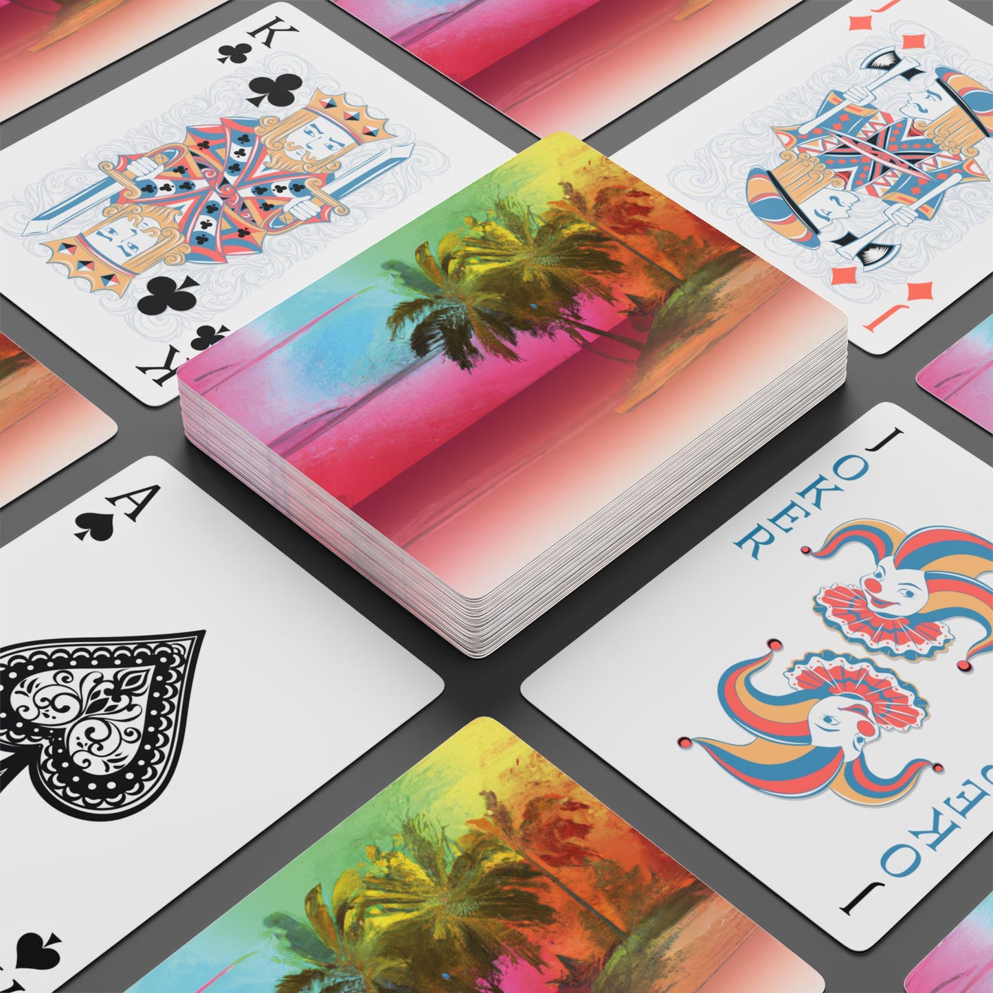 Poker Playing Cards - Ombre Beach