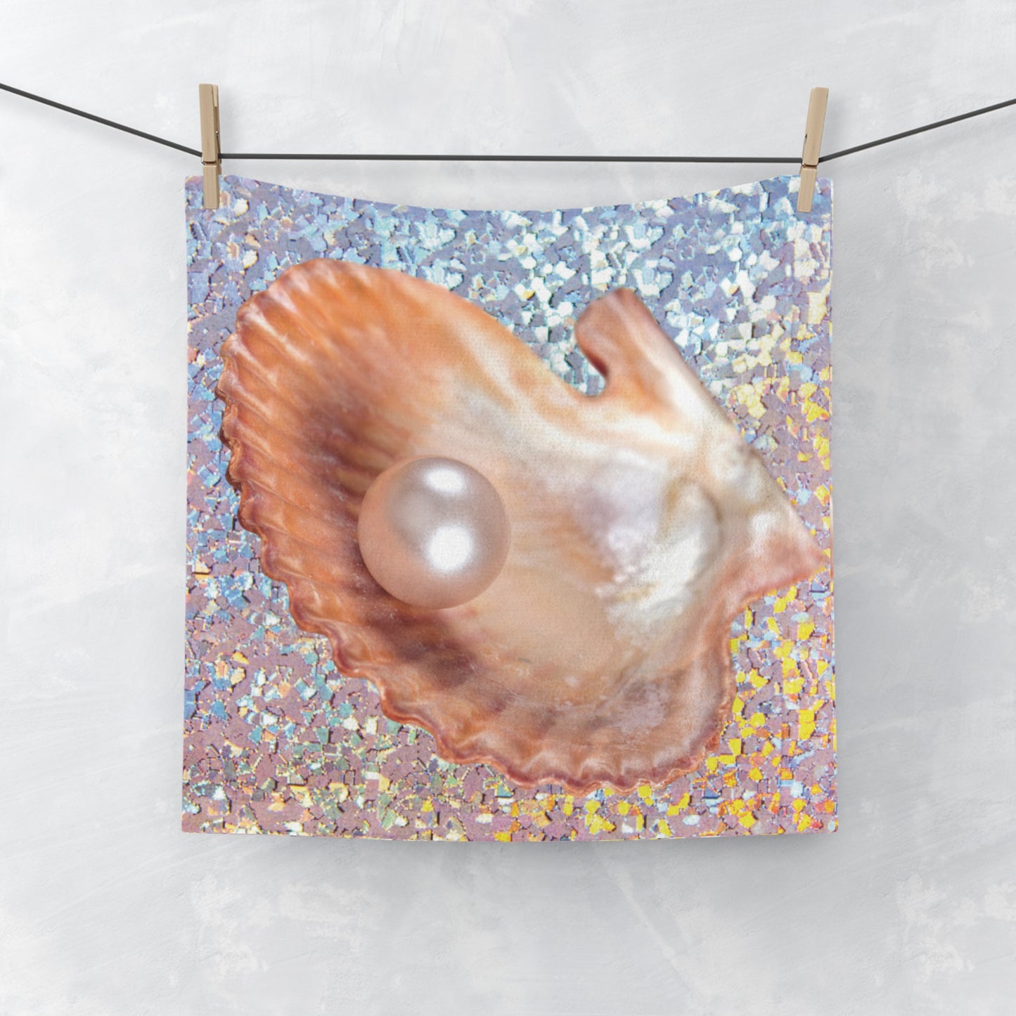 Face Towel - Disco Peach Pearl and Shell