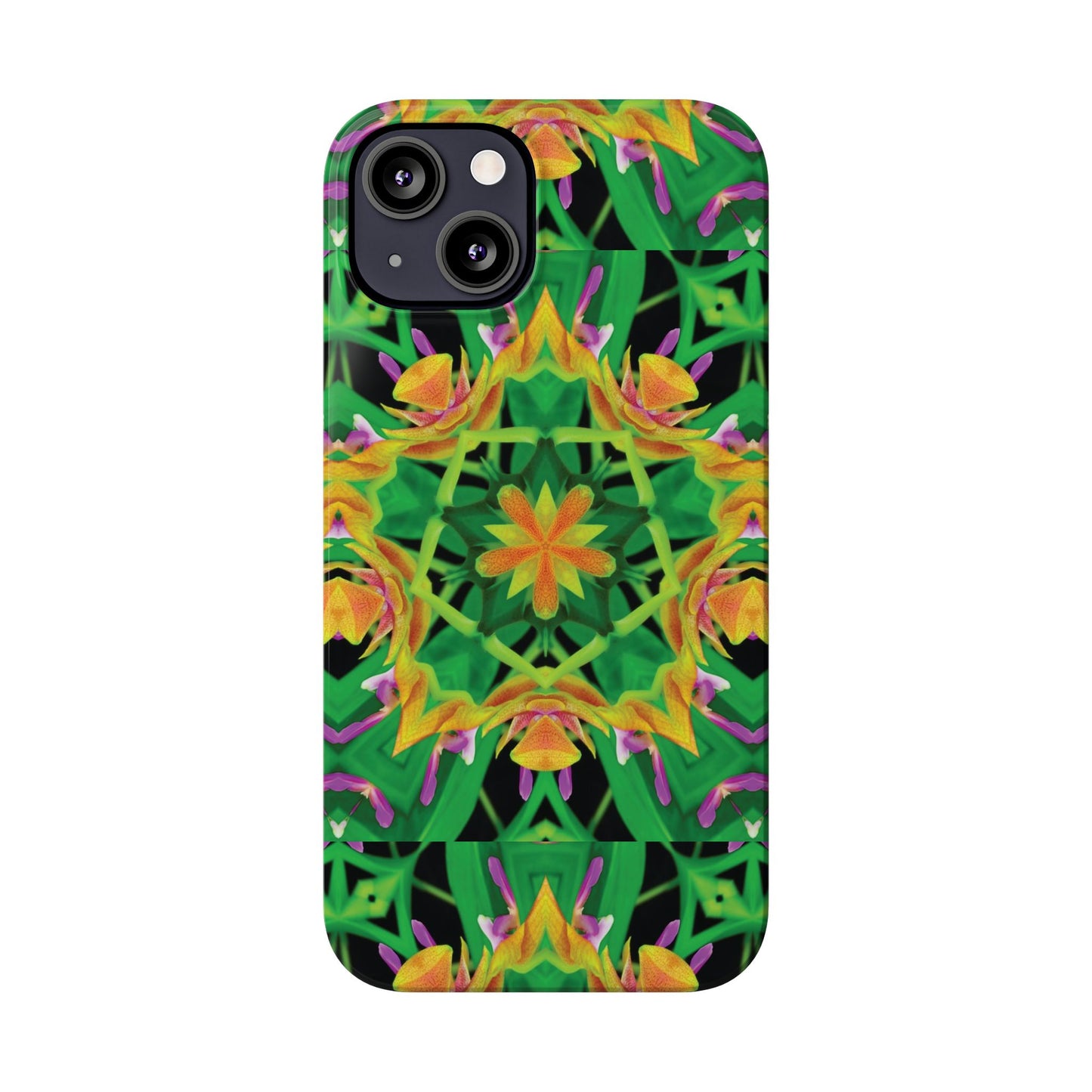 Slim Phone Cases - Orchid Kaleidoscope #2