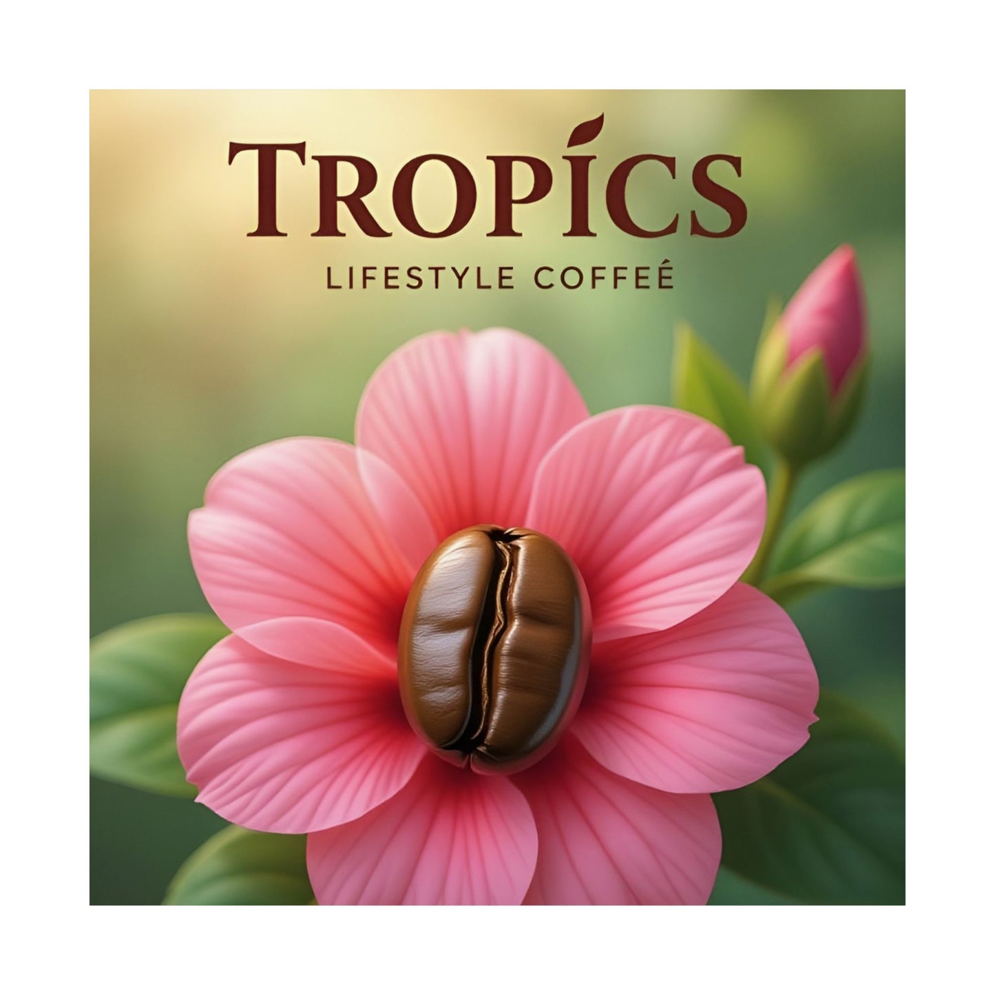 Tropics Floral Matte Poster — Coffee Bloom