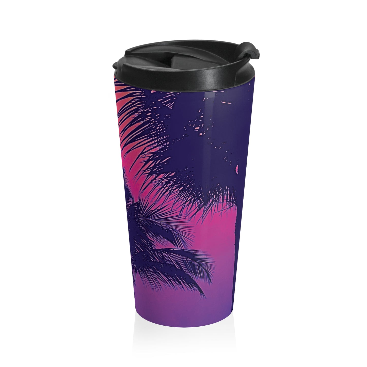 15 oz. Stainless Steel Travel Mug / Palm Glow Pop