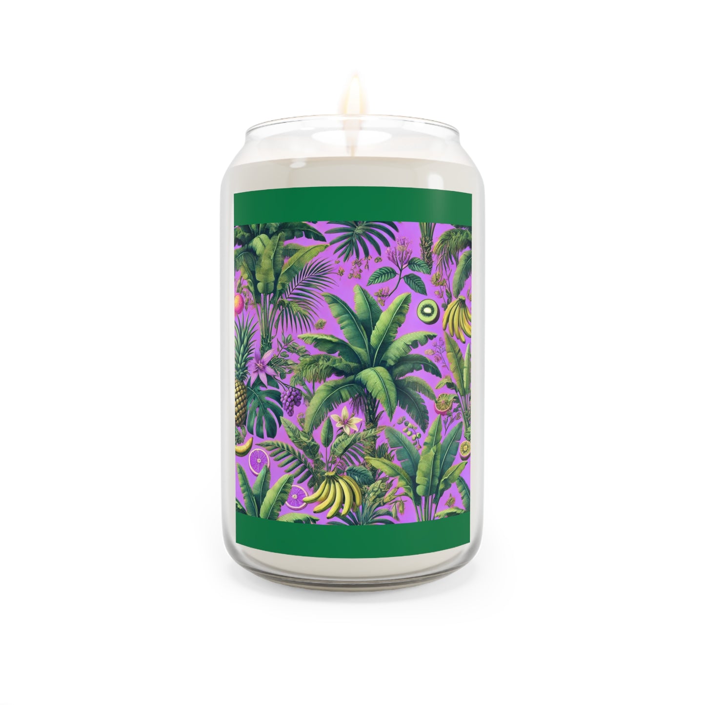 Scented Candle, 13.75oz - More Tropical Fruit, Deep Lilac/Dark Green