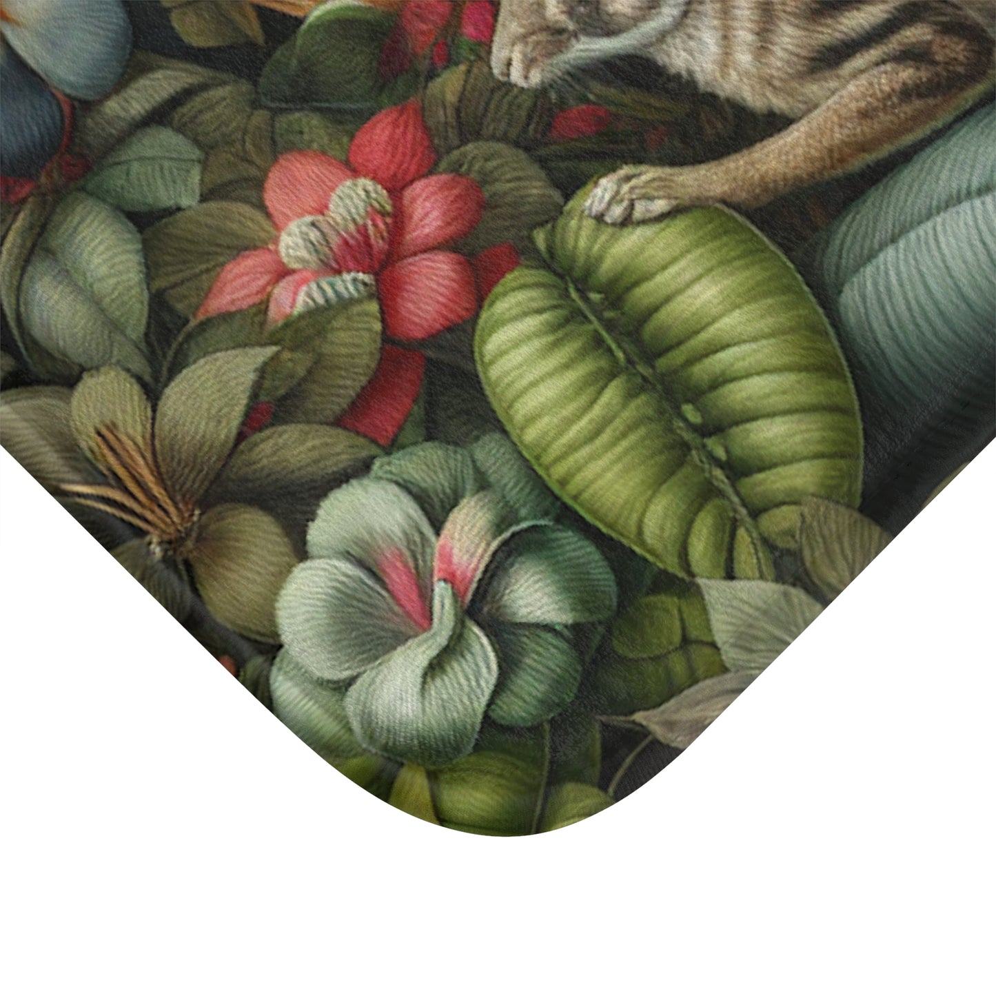 Rainforest Rabbit Outing Bath Mat, 2 Sizes - Tropical Vibes for Home Decor