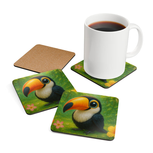 Four-piece Coaster Set - Baby Toucan