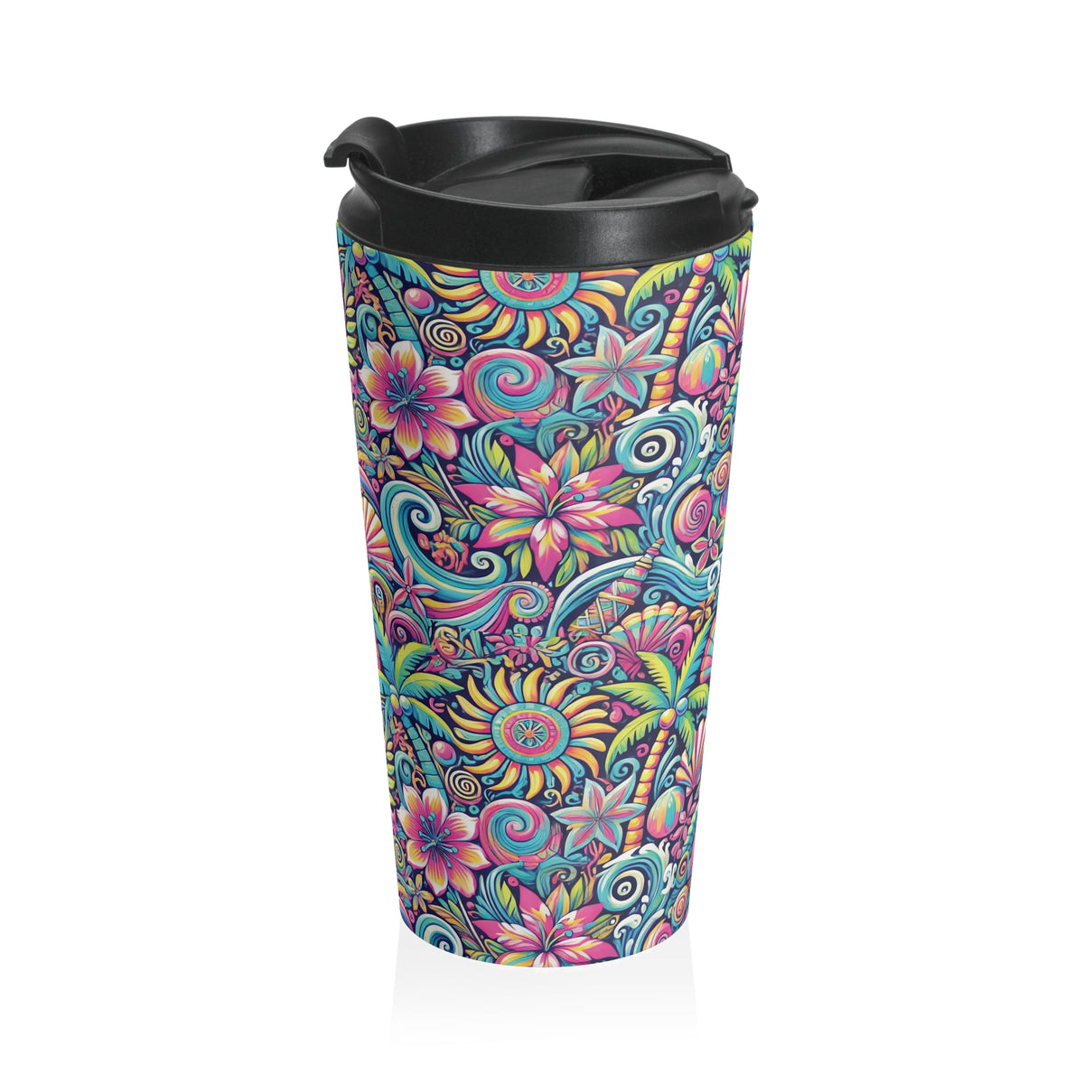15 oz. Stainless Steel Travel Mug / Paradise on Repeat