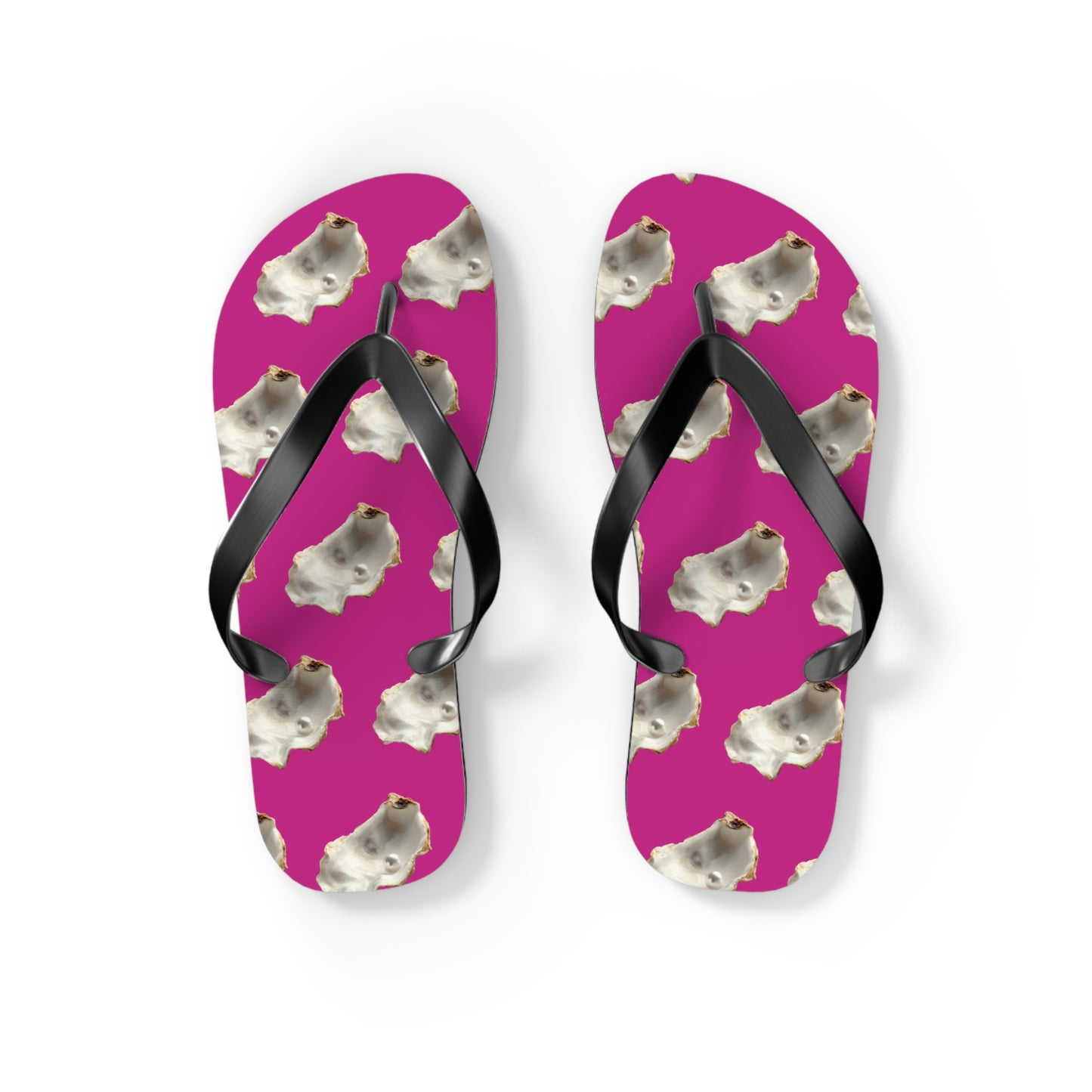 Flip Flops - White Pearl Oyster, pink