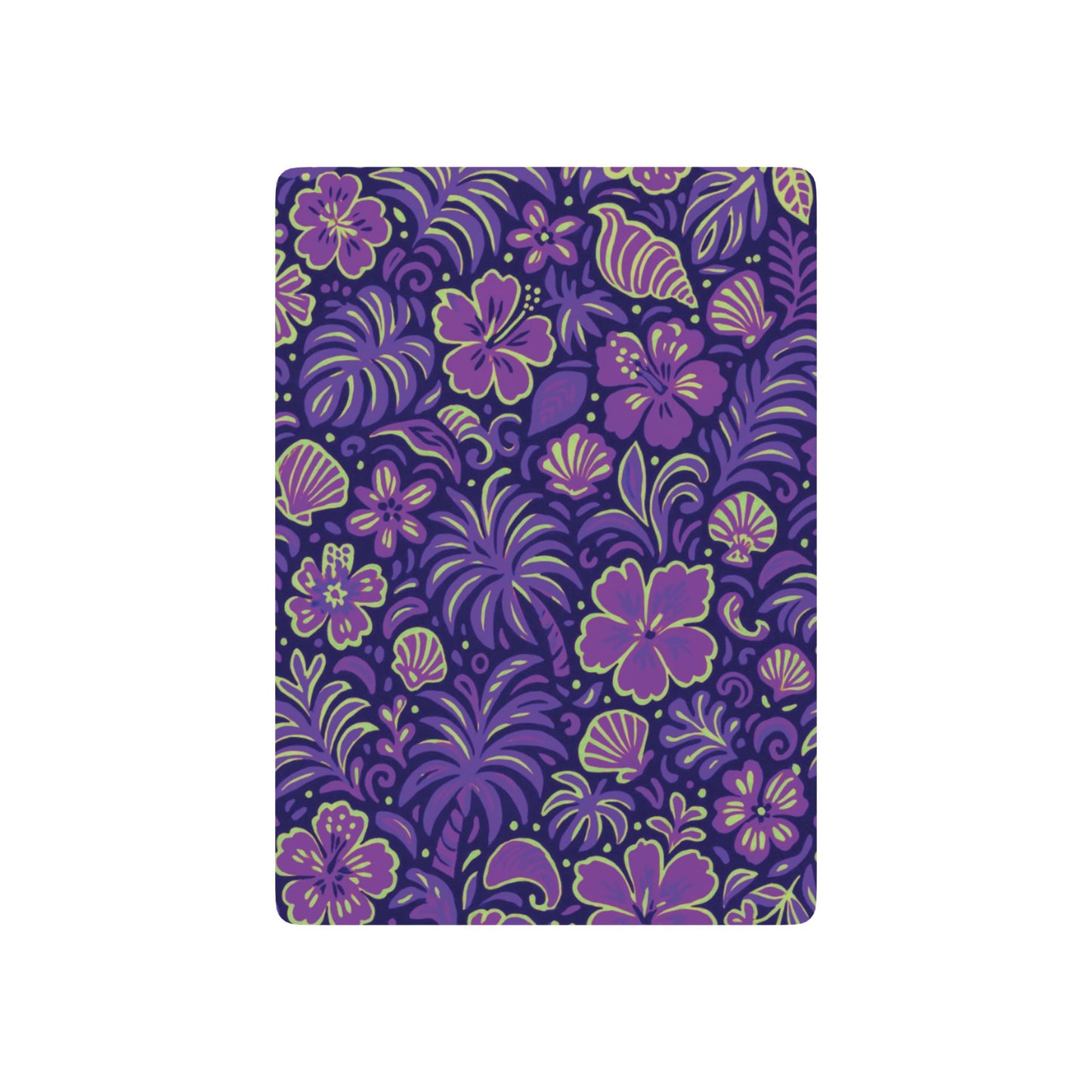 Poker Playing Cards - Beach Dreams, Purple