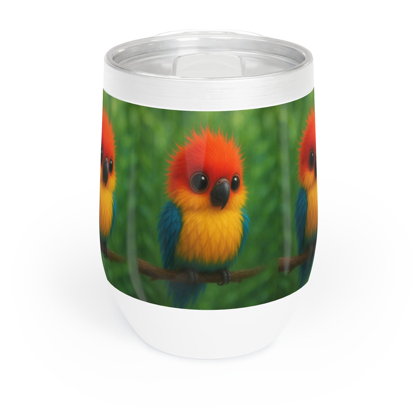 Baby Parrot Wine Tumbler – Perfect for Relaxing Evenings and Outdoor Gatherings