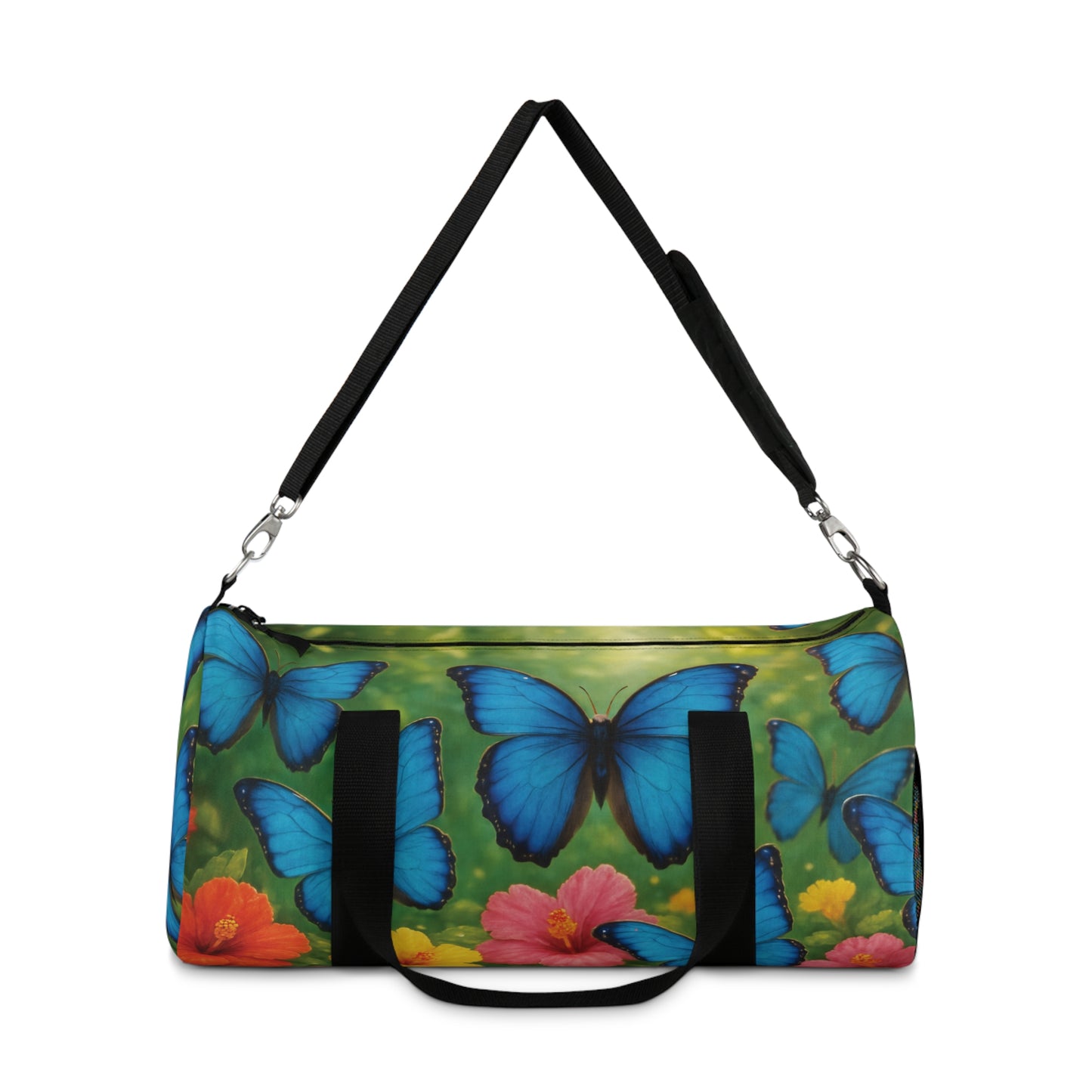 Tropical Rainforest Duffel Bag - Perfect for Travel and Gym / Morpho Butterlfy Flight