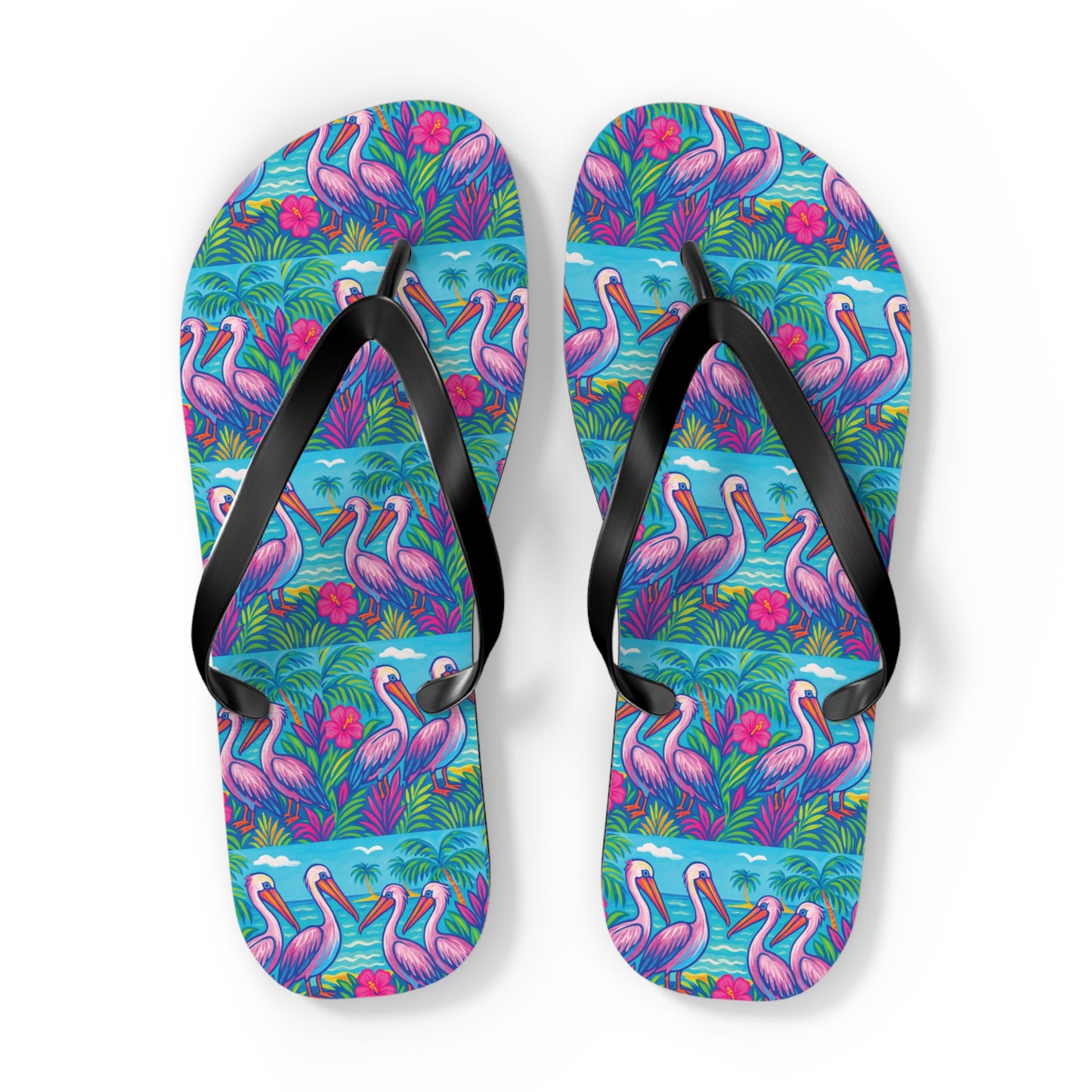 Flip Flops - Beach Pelican Party