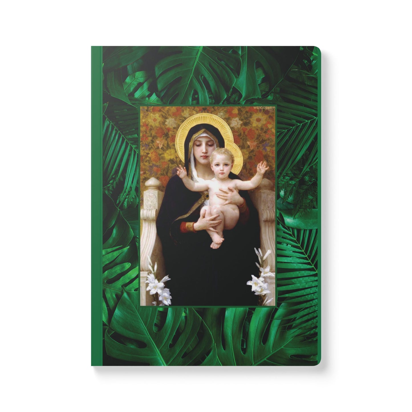 Religious Softcover Journal - Tropical Rainforest Madonna of Lilies