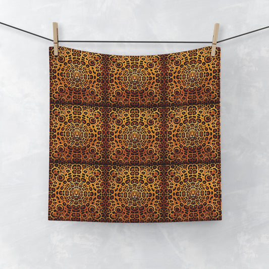 Face Towel - Kaleido Jaguar Spots