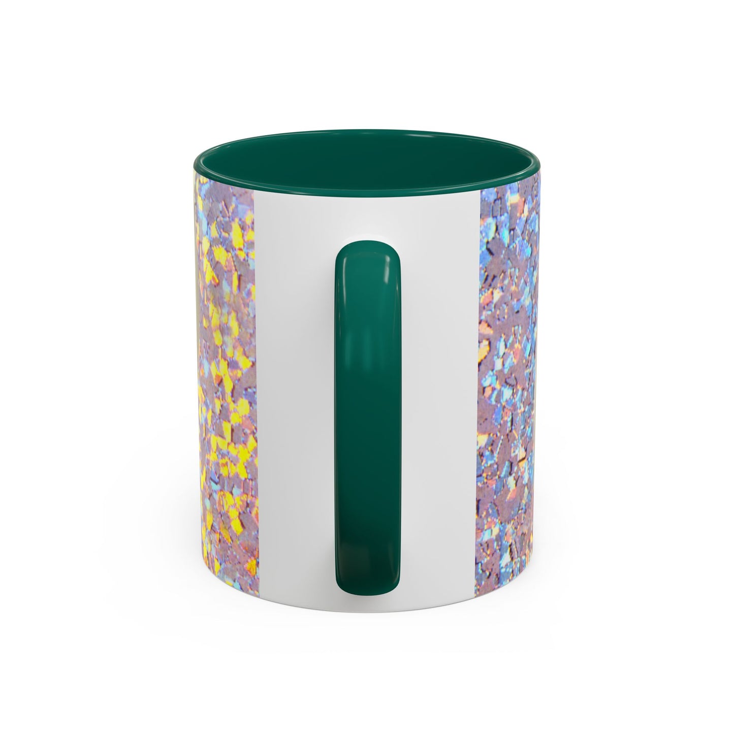 Colorful Mugs (11oz, 15oz), Disco White Nautilus Macro