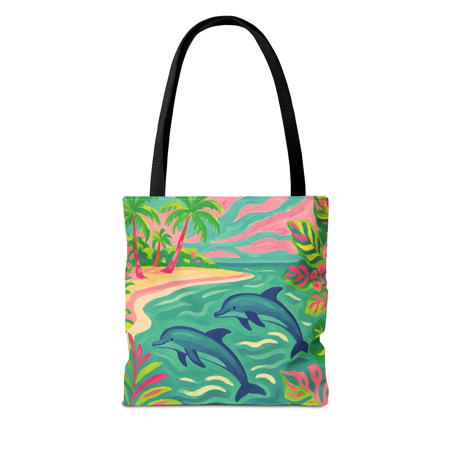 Jumping Dolphins Tote Bag - 3 Sizes