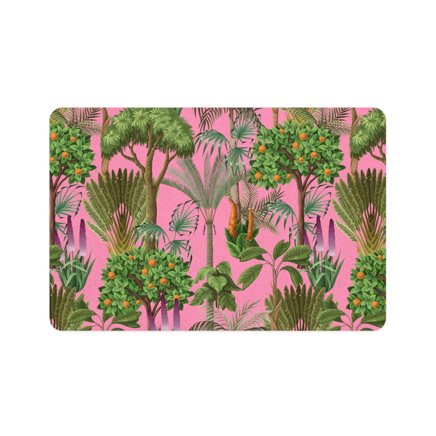 Pet Food Mat (12x18) - Rainforest Pinks