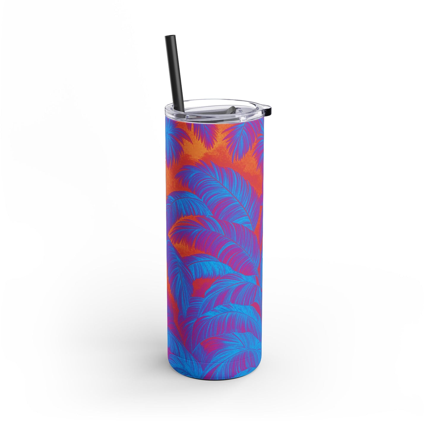 20oz Matte Tumbler, 7 Colors - Stylish Travel Cup - Palm Serenity, Heatwave