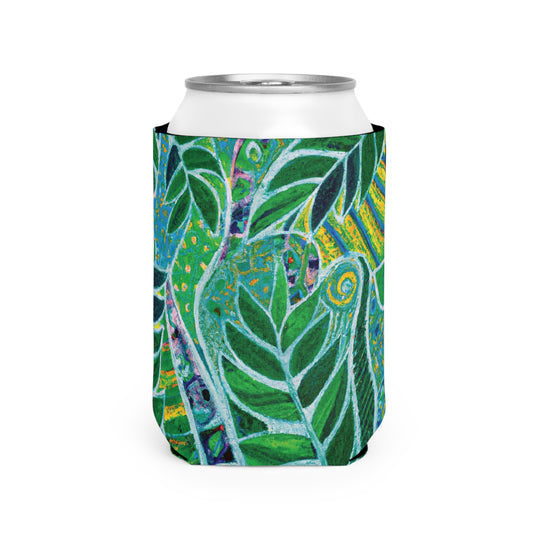 Amazon Whimsy/Green Can Cooler Sleeve - Perfect for Outdoor Picnics