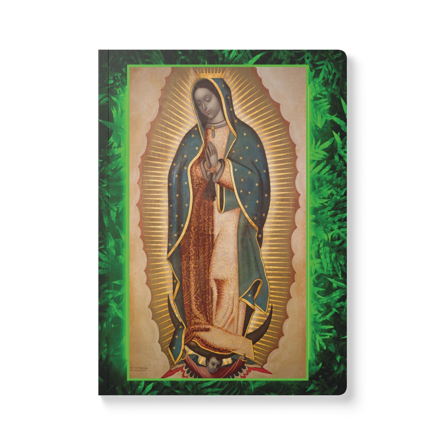 Religious Softcover Journal - Tropical Glow Our Lady of Guadalupe