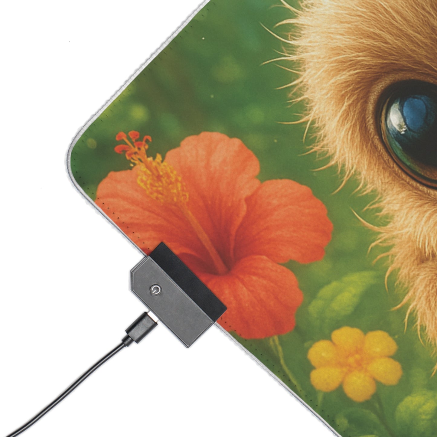 LED Gaming Mouse Pad With Vibrant RGB Lighting, 4 Sizes / Rainforest Baby Spiders