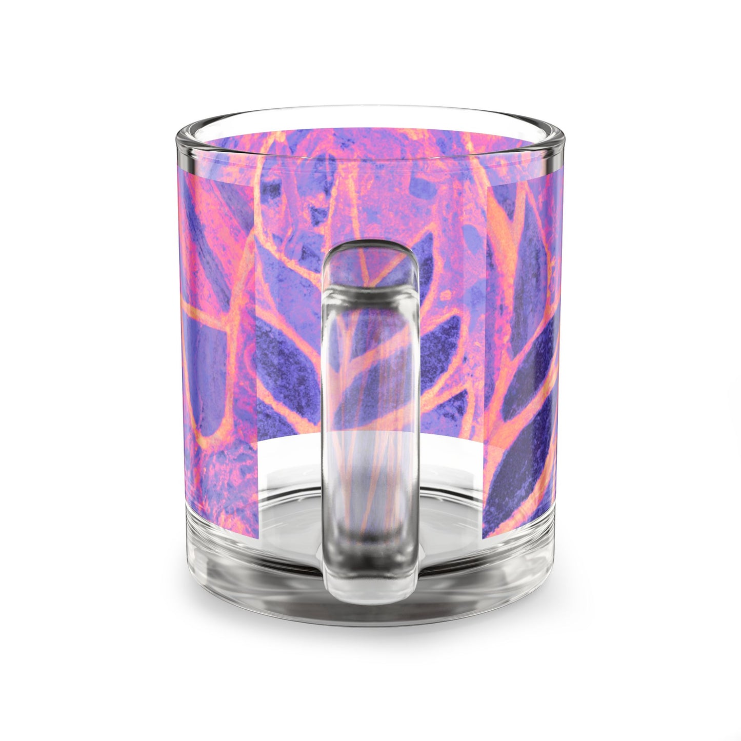 Tropical Glass Mug - 10oz Coffee Cup / Amazon Whimsy, Heatwave