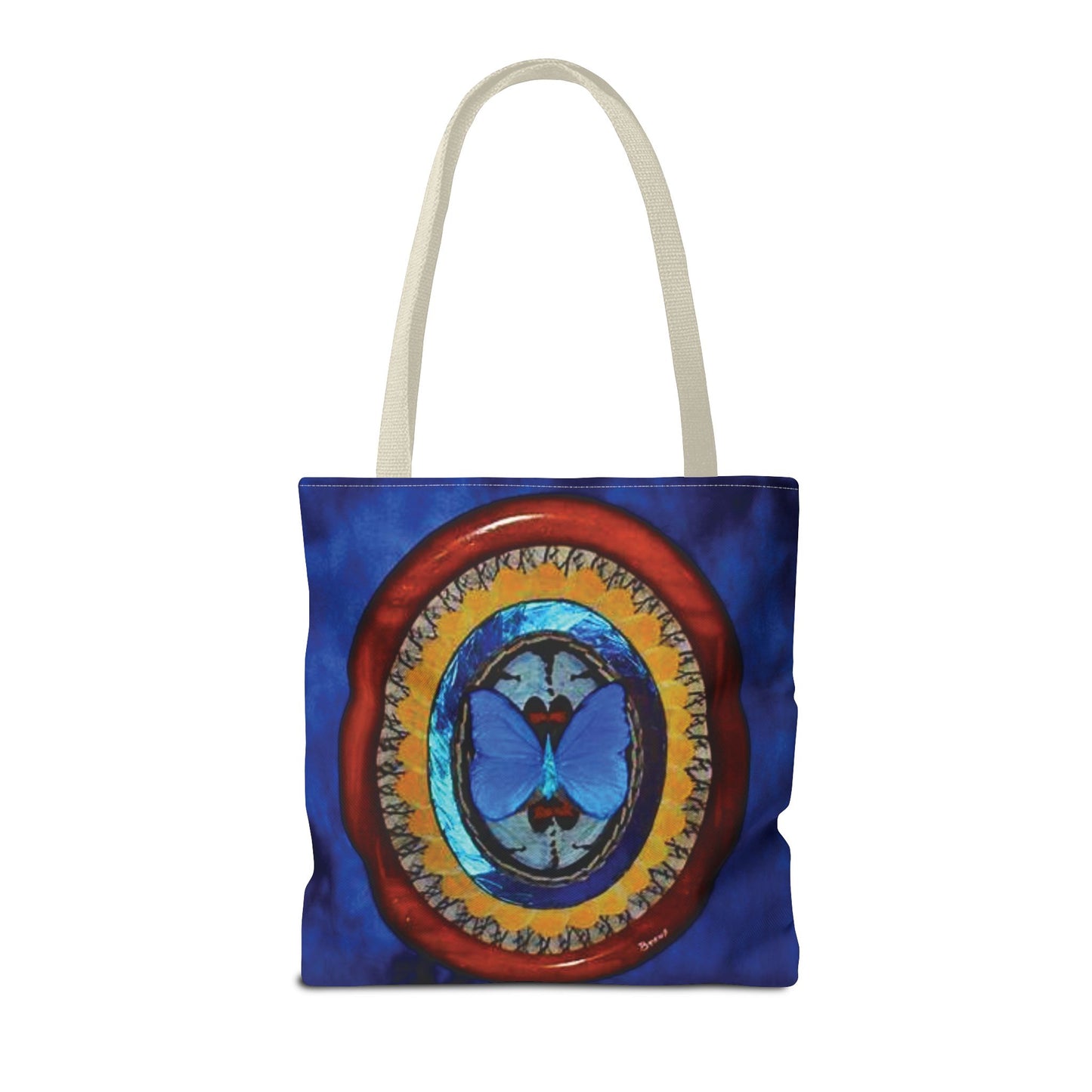 Real Oval Butterfly Wing Art Tote Bag - 3 Sizes
