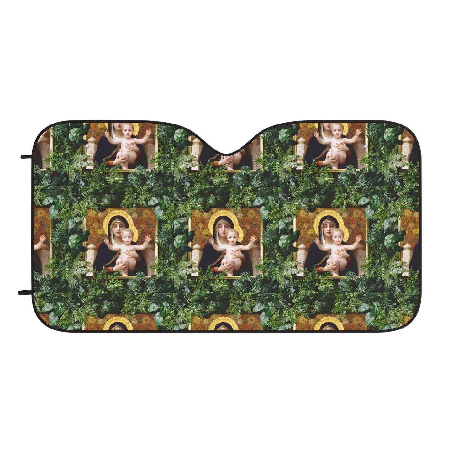 Tropical Car Sun Shades / Madonna of the Lilies, Religious