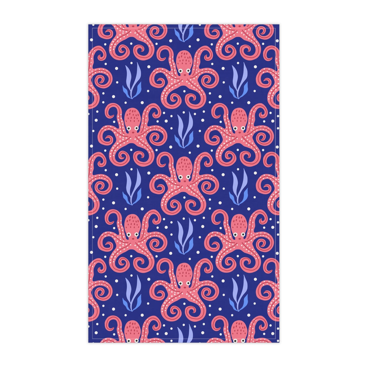 Tea Towels (cotton, poly), Tentacle Twist Octopus