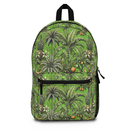 Tropical Backpack  / Tropical Fruit, Green