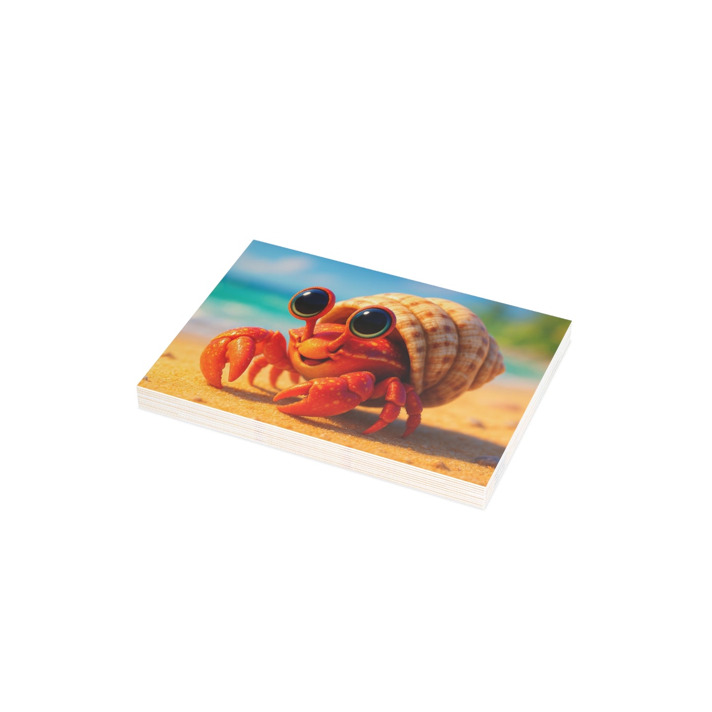 Baby Hermit Crab Postcard Bundle - Perfect for Ocean Lovers & Greetings!