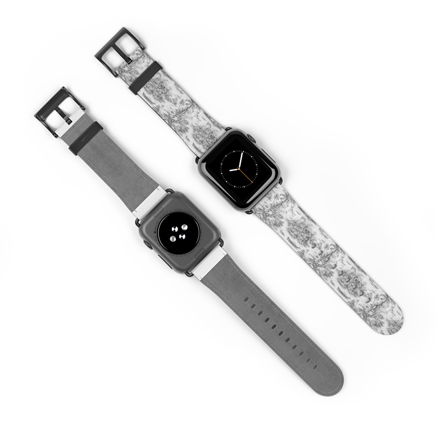 Apple Watch Band - Tropical Toile, soft black