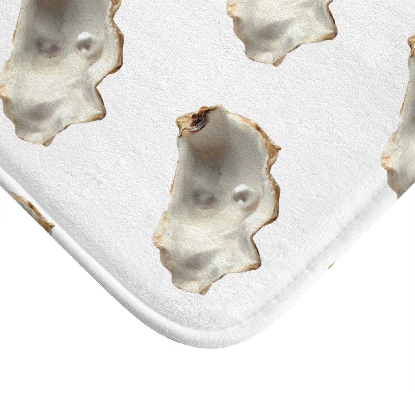 White Freshwater Pearl Bath Mat, 2 Sizes - Tropical Vibes for Home Decor