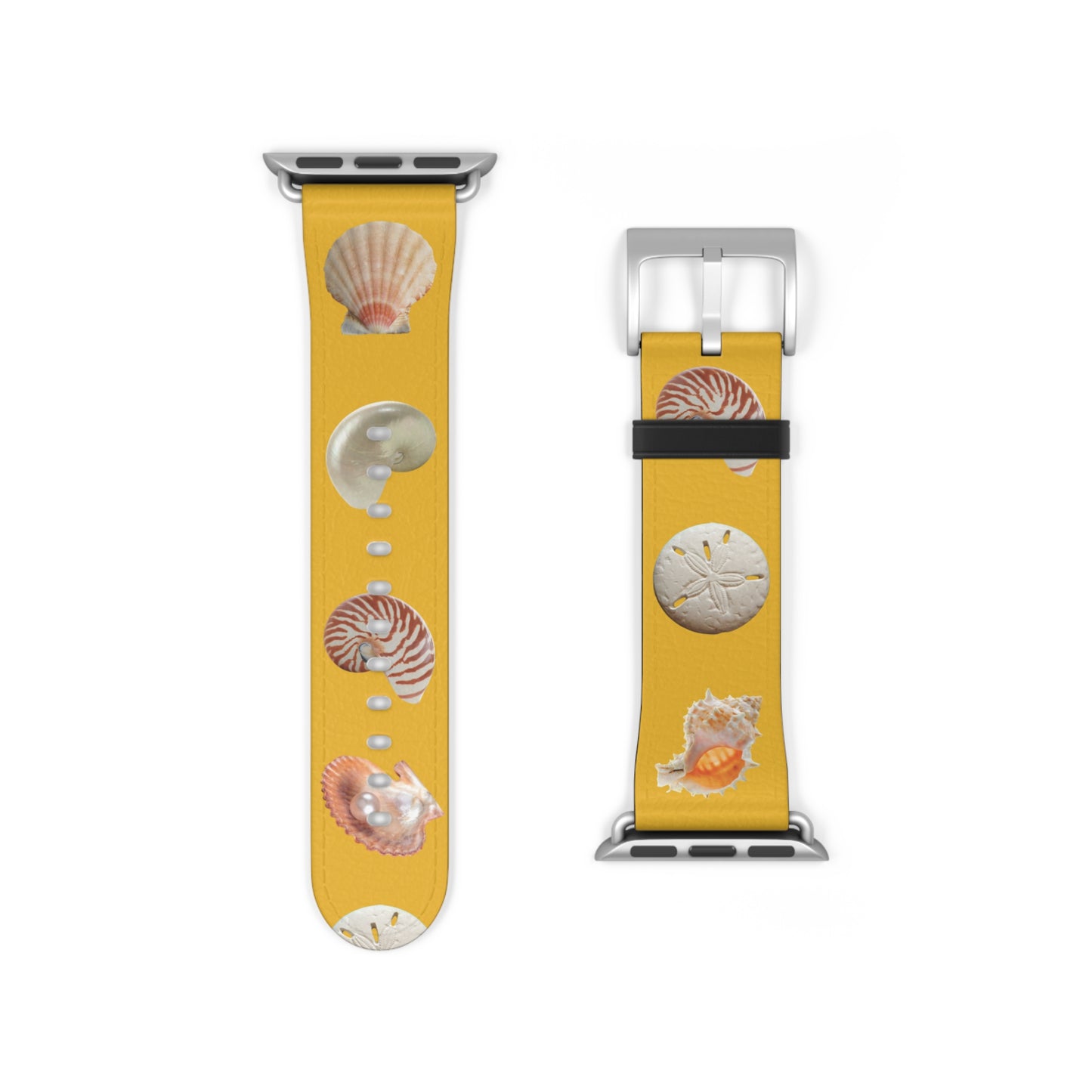 Apple Watch Band - Mixed REAL Seashells/Yellow