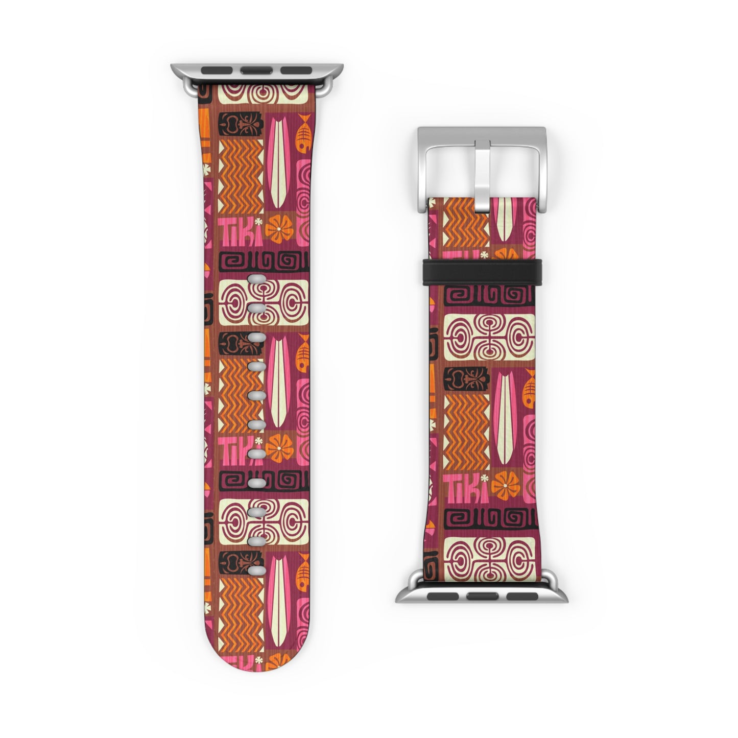 Apple Watch Band - Tiki Poster Pink/Orange