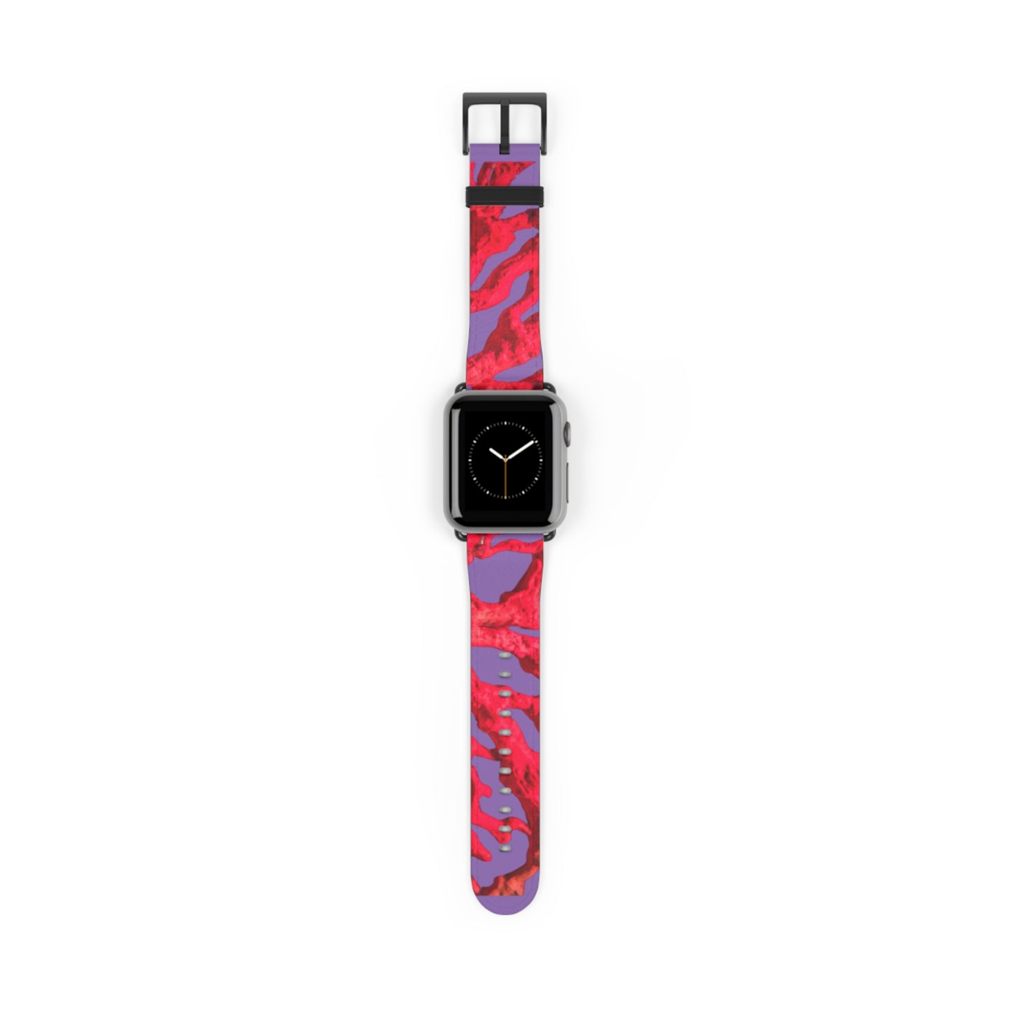 Apple Watch Band - Red Coral, purple background