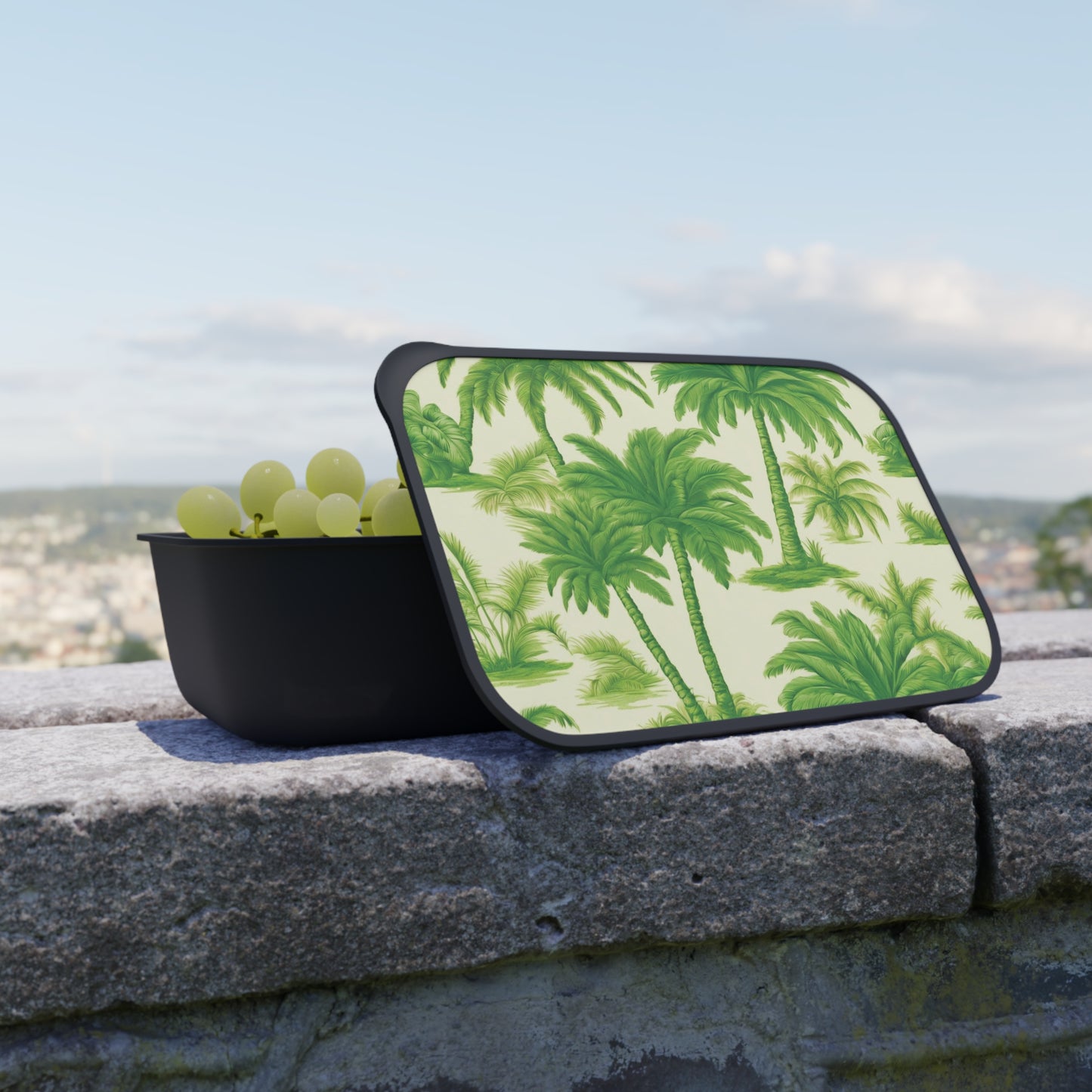 Bento Box with Utensils - Fantasy Palm Grove