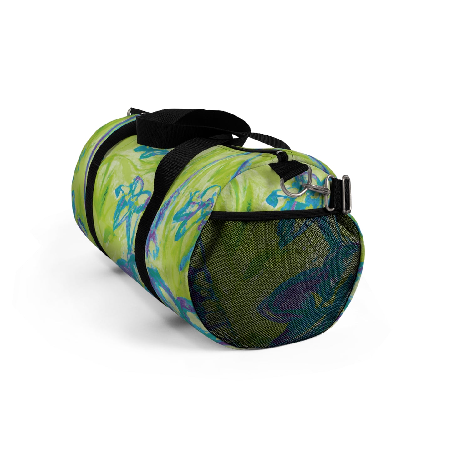 Tropical Rainforest Duffel Bag - Perfect for Travel and Gym / Tropical Doodles, Lime