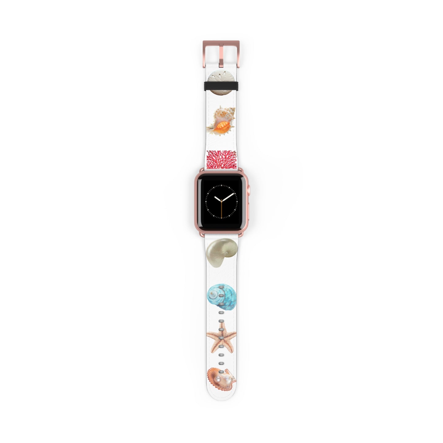 Apple Watch Band - Real Seashell Collection, white