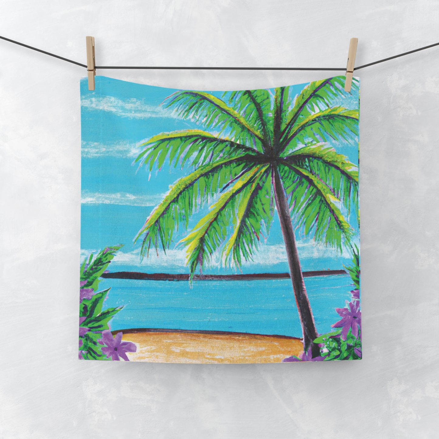 Face Towel - Calm Beach