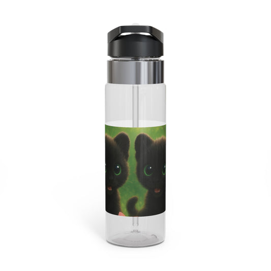 Tropical 20oz Tritan Sport Water Bottle -  Leakproof, Lightweight, BPA-Free / Baby Black Panthers