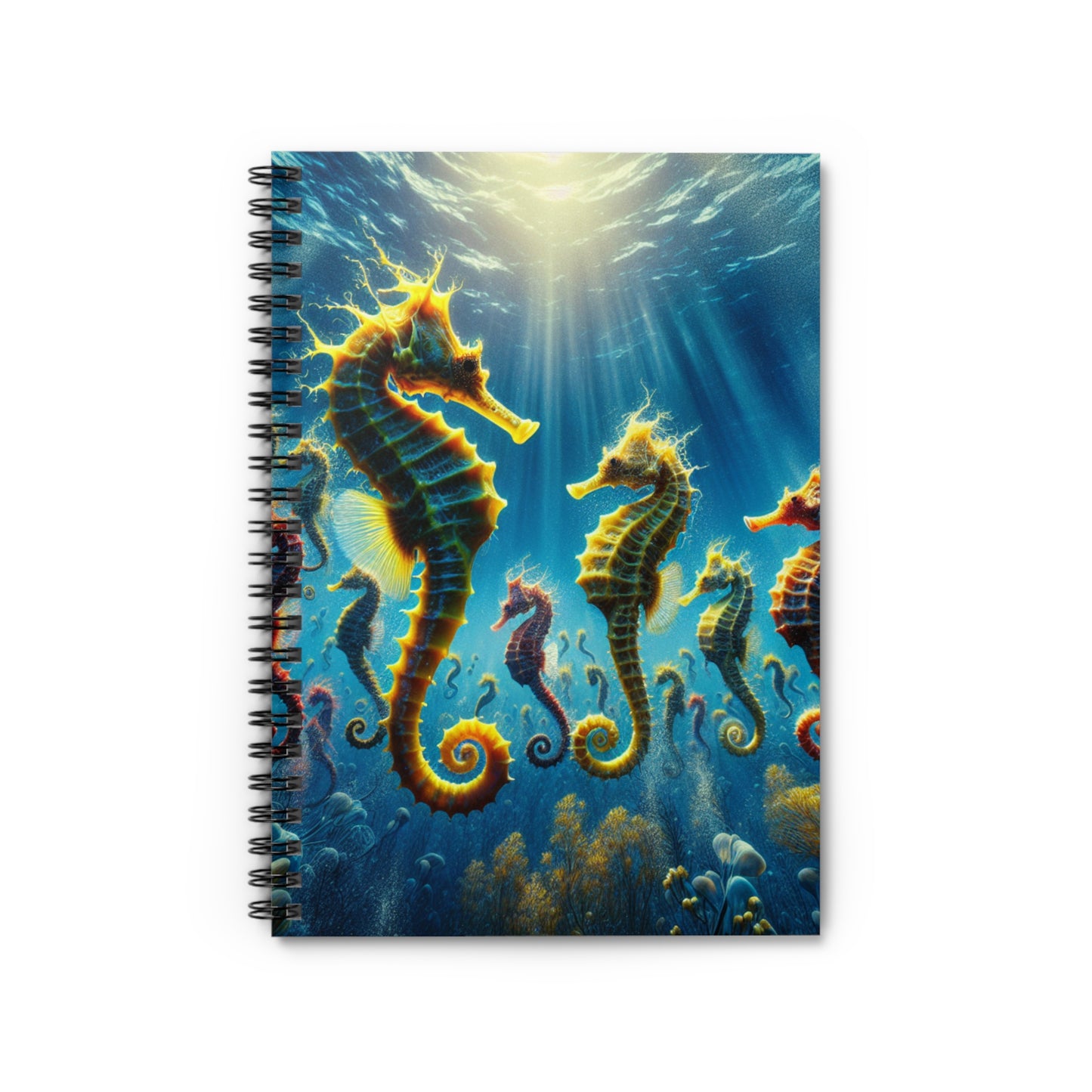 Spiral Notebook - Seahorse Party