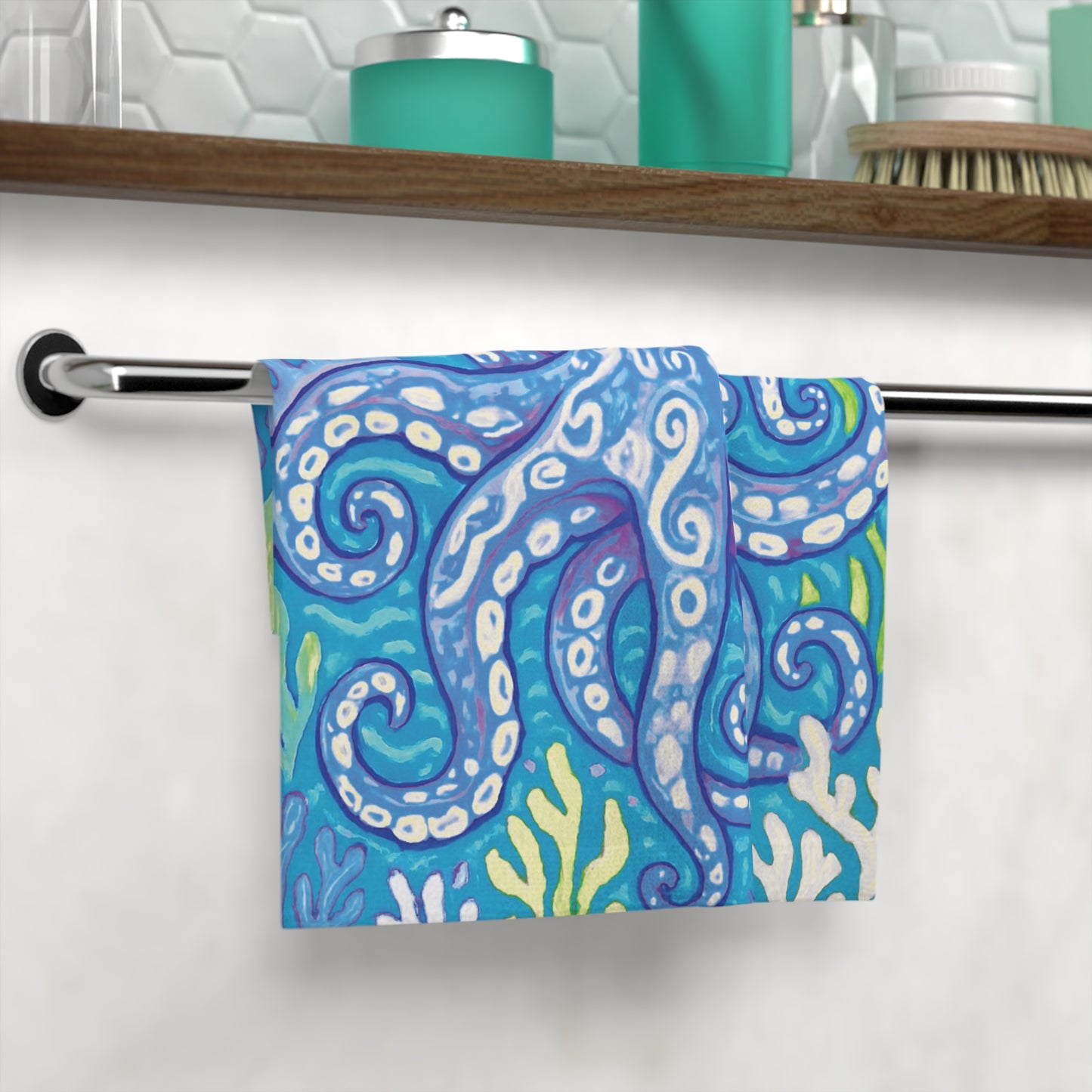 Face Towel - Blue Kracken Joe