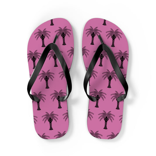 Flip Flops - Stylized Palm, light pink