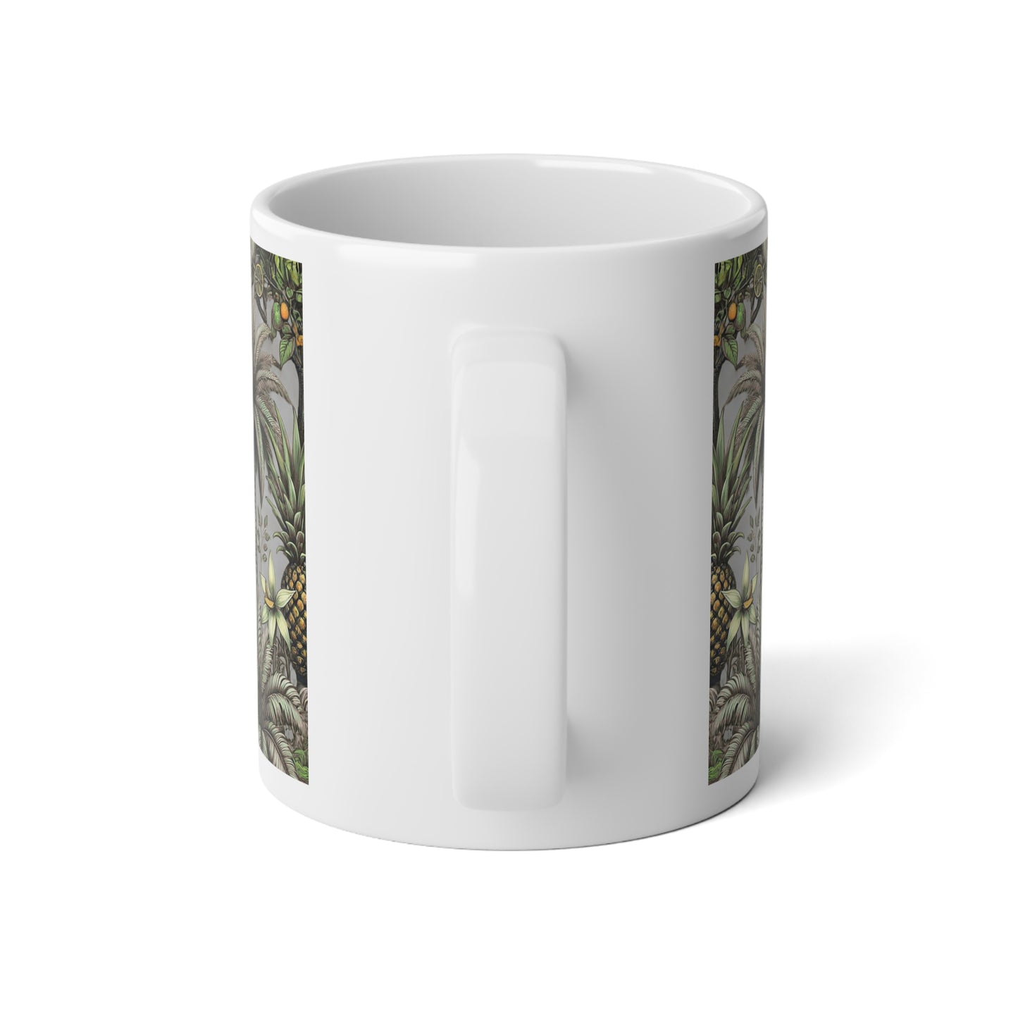 Jumbo Mug, 20oz, Tropical Fruit Grey | Tropical Coffee Cup
