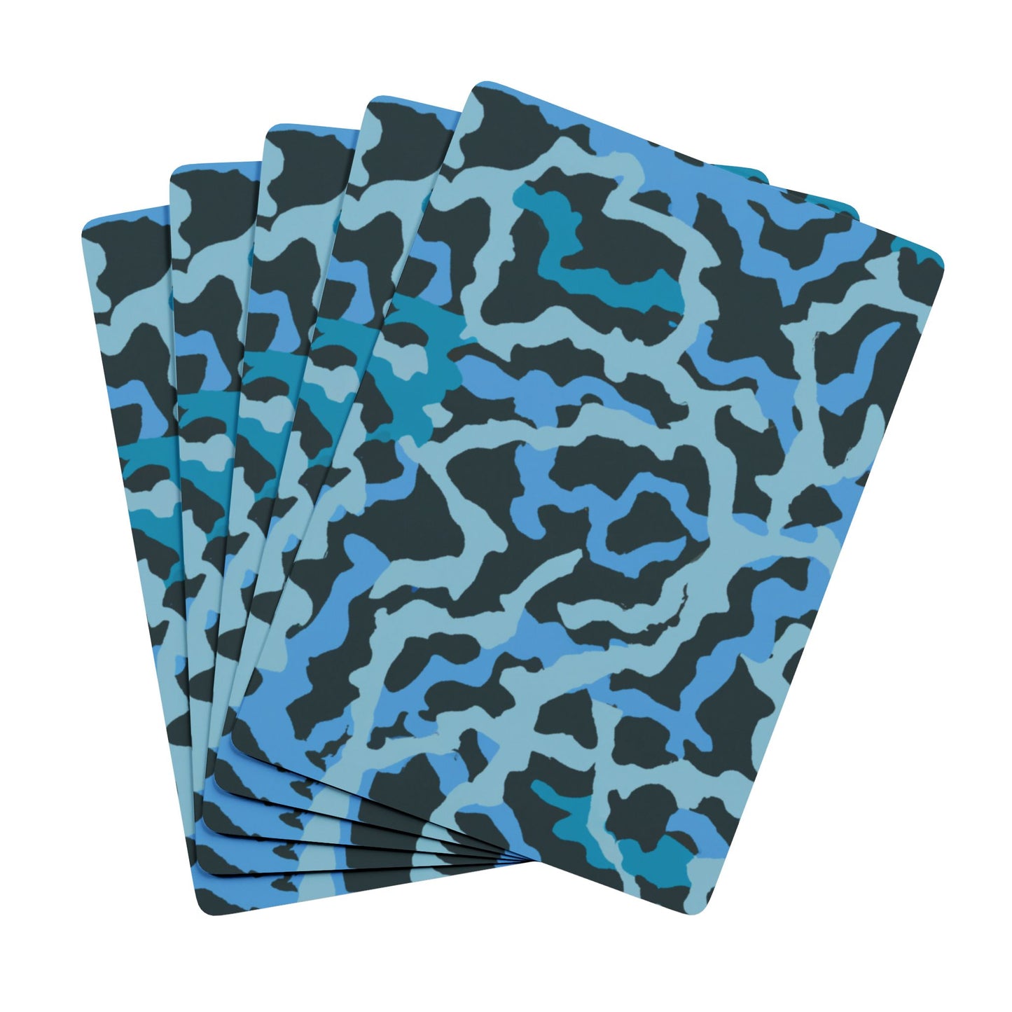 Poker Playing Cards - Coral Threads/Blue
