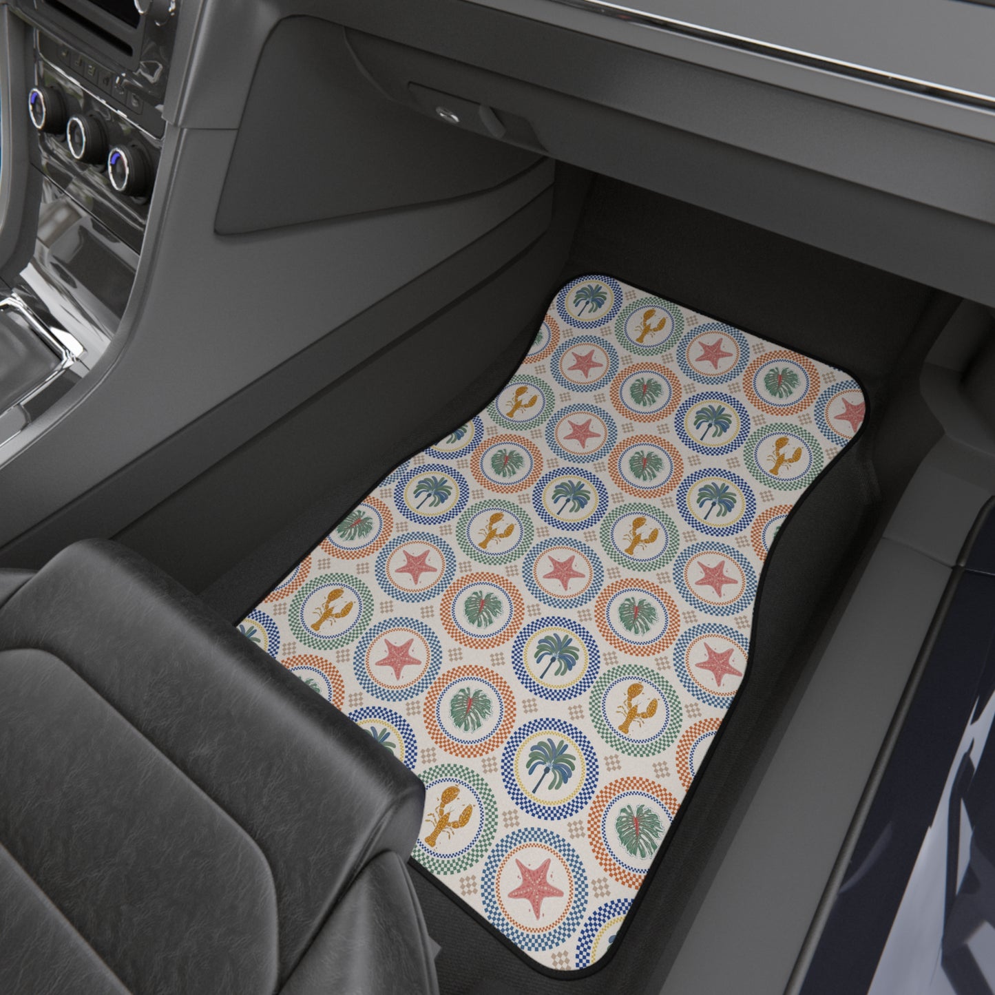 Mosaic Tropi Life Car Floor Mats - SET of 2