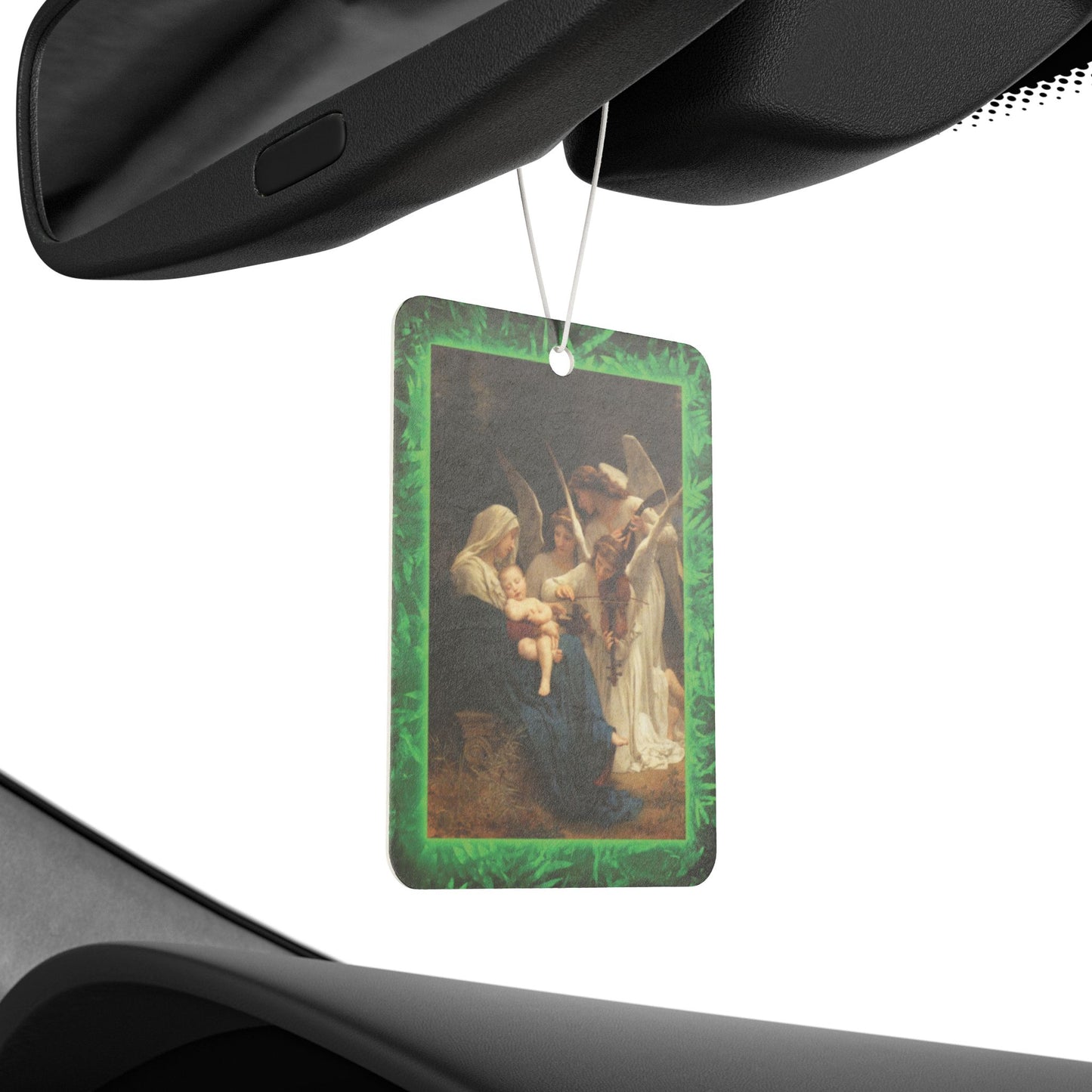 Car Air Freshener - Tropical GLOW Song of the Angels, Mary and Jesus, Religious